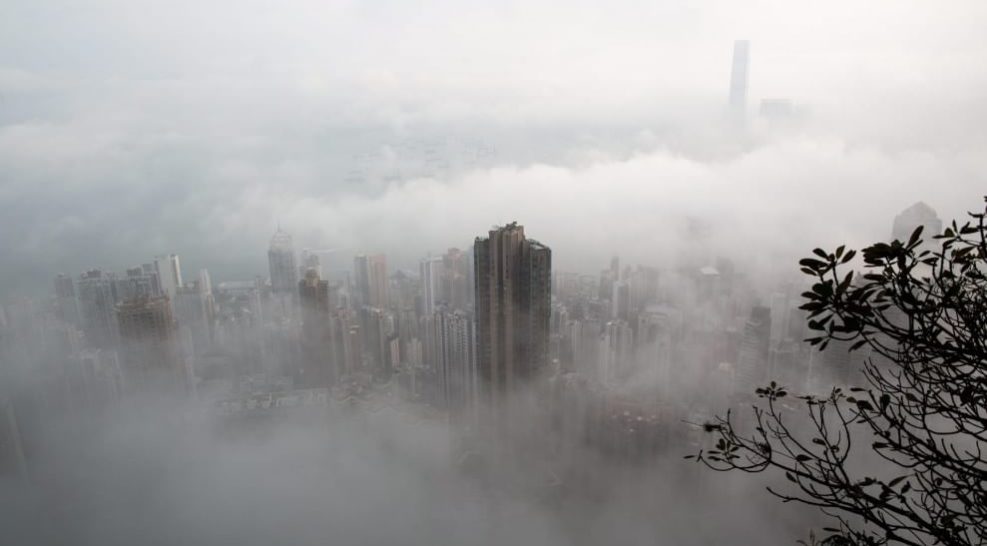 Hong Kong’s skyline disappears