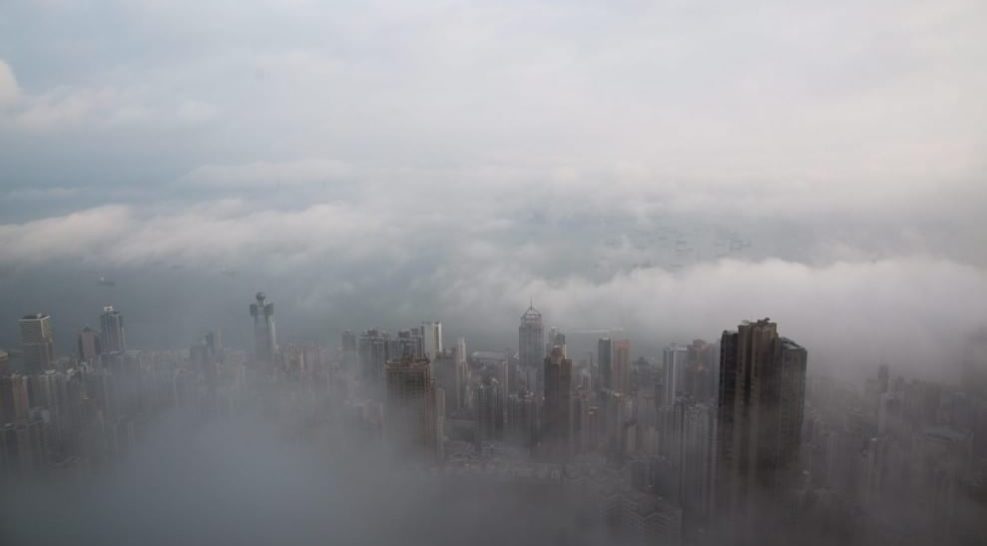 Hong Kong’s skyline disappears