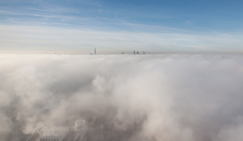 London in the fog