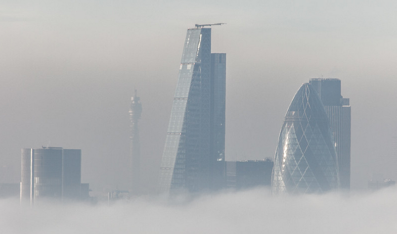 London in the fog