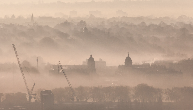 London in the fog